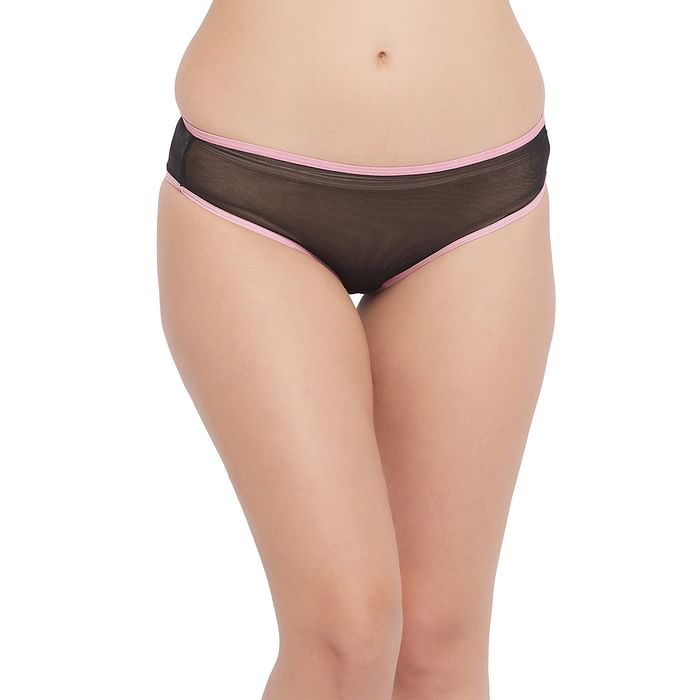 

Clovia Low Waist Bikini Panty in Black - PN5101B13