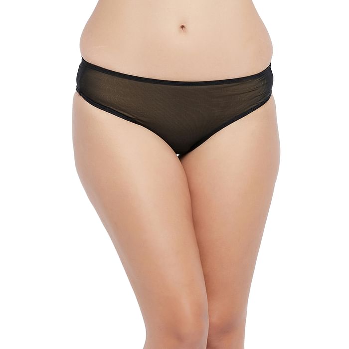 

Clovia Low Waist Bikini Panty in Black - PN5101A13