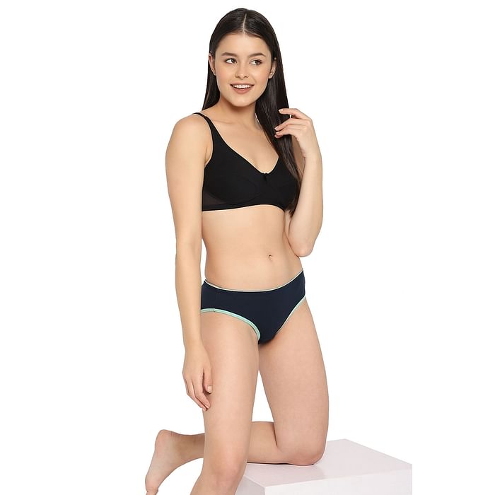 

Clovia Low Waist Bikini Panty in Navy - Cotton - PN5101J08