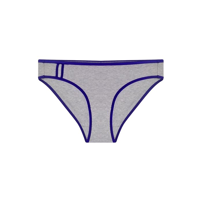 

Clovia Low Waist Bikini Panty in Grey- Cotton - PN3408S15, Purple
