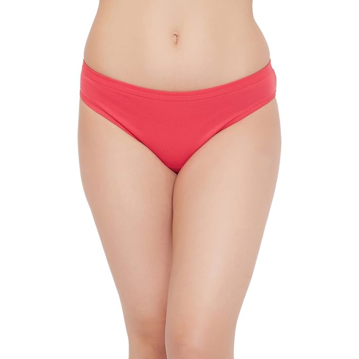 

Clovia Low Waist Bikini Panty in Orange - Cotton - PN1219A16
