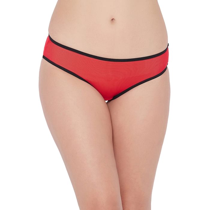 

Clovia Low Waist Bikini Panty in Red - PN5101Y04
