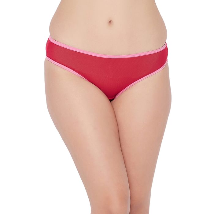 

Clovia Low Waist Bikini Panty in Red - PN5101Z04