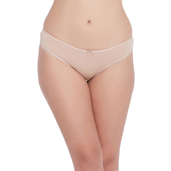

Clovia Low Waist V-kini Panty in Nude Colour - Cotton - PN3481A24