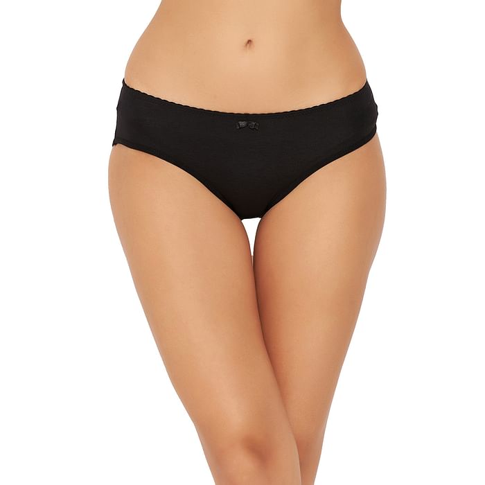 

Clovia Low Waist Hipster Panty in Black - Cotton - PN3502P13