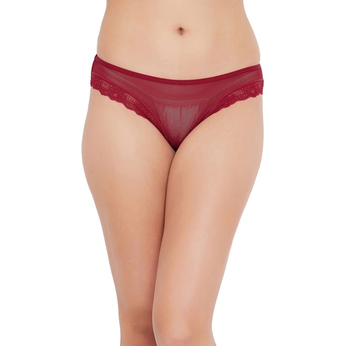 

Clovia Low Waist Hipster Panty in Red - PN3451P04