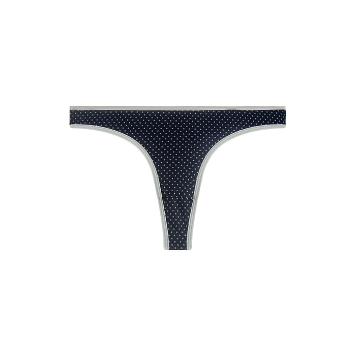 

Clovia Low Waist Polka Dot Print Thong in Navy - PN3485B08