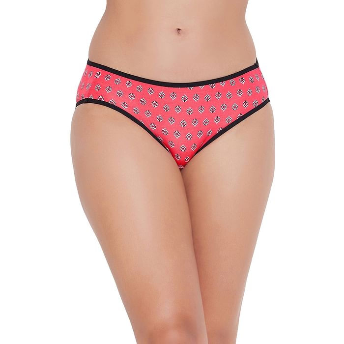 

Clovia Low Waist Printed Bikini Panty in Pink - Cotton - PN3380O14