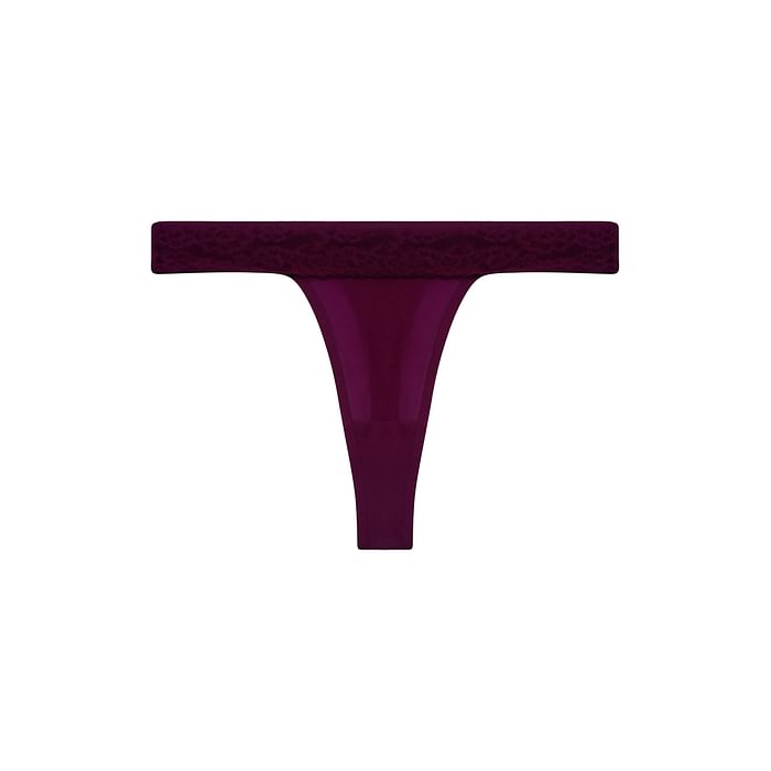 

Clovia Low Waist Thong in Wine Colour - PN3394A15, Purple
