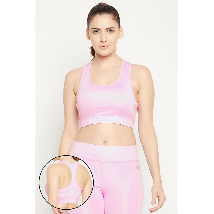 

Clovia Medium Impact Padded Sports Bra in Lilac - BR2084A12, Lavender