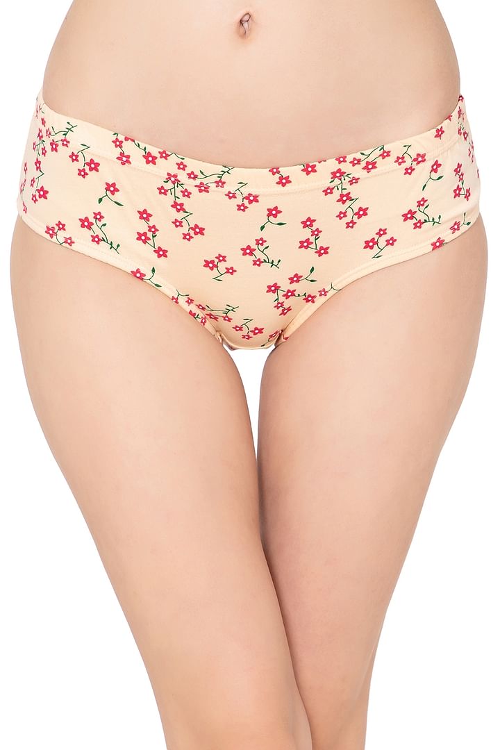 Buy Mid Waist Heart Print Hipster Panty in White with Inner Elastic - 100%  Cotton Online India, Best Prices, COD - Clovia - PN2855J18