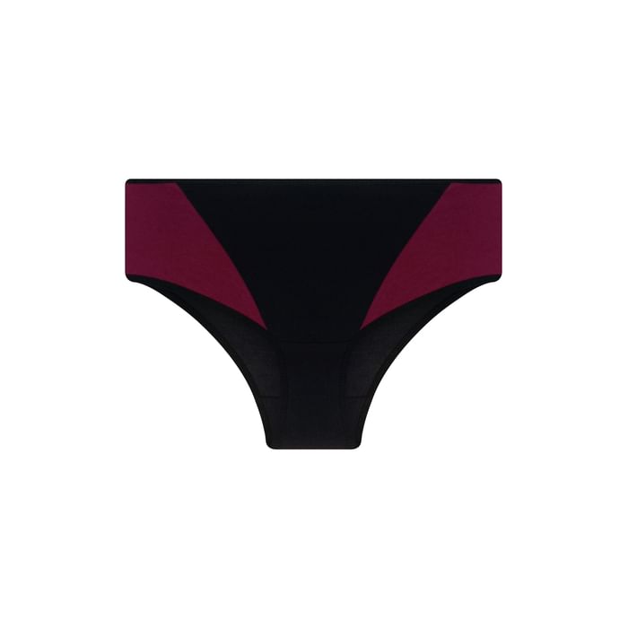 

Clovia Mid Waist Colourblocked Hipster Panty in Black - Cotton - PN1355B13