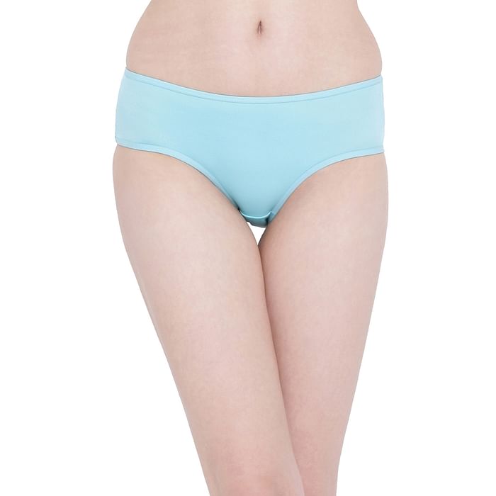 

Clovia Mid Waist Hipster Panty in Cyan - PN3149I03, Light blue