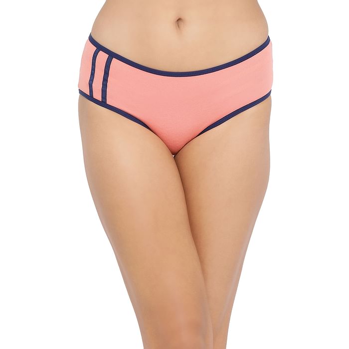

Clovia Mid Waist Hipster Panty in Orange - Cotton - PN2622P16