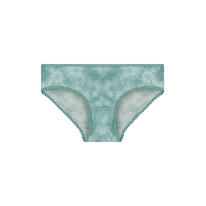 

Clovia Mid Waist Marble Print Bikini Panty in Turquoise Green - Cotton - PN3467A03, Light blue