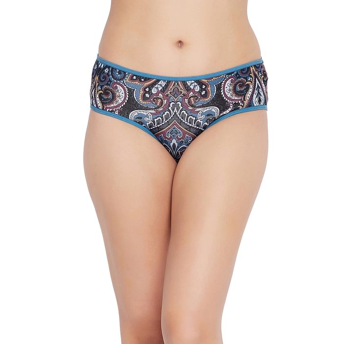 

Clovia Mid Waist Printed Hipster Panty in Multicolour - Cotton - PN2854I19