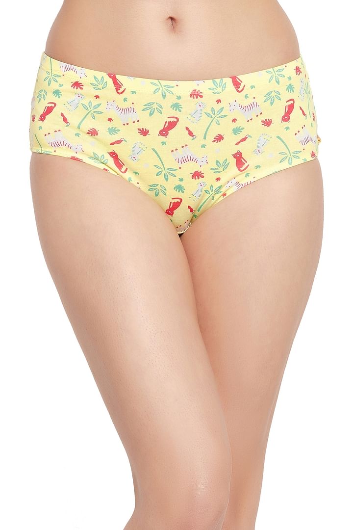 Printed Inner Elastic Hipster Panty