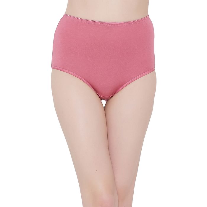 

Clovia Modal High Waist Hipster Panty - PN2580P22, Light pink