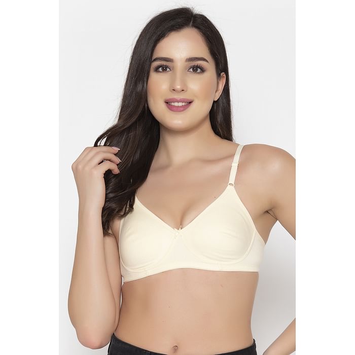 

Clovia Non-Padded Non-Wired Full Cup Bra in Nude - BR0184P24, Nude-colour