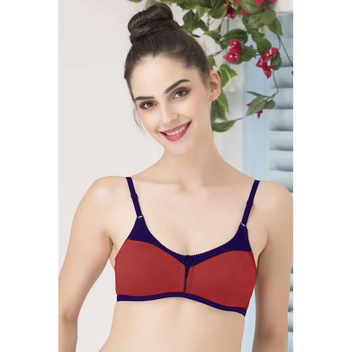 

Clovia Non-Padded Non-Wired Full Cup Colourblocked Bra - BR0770P23