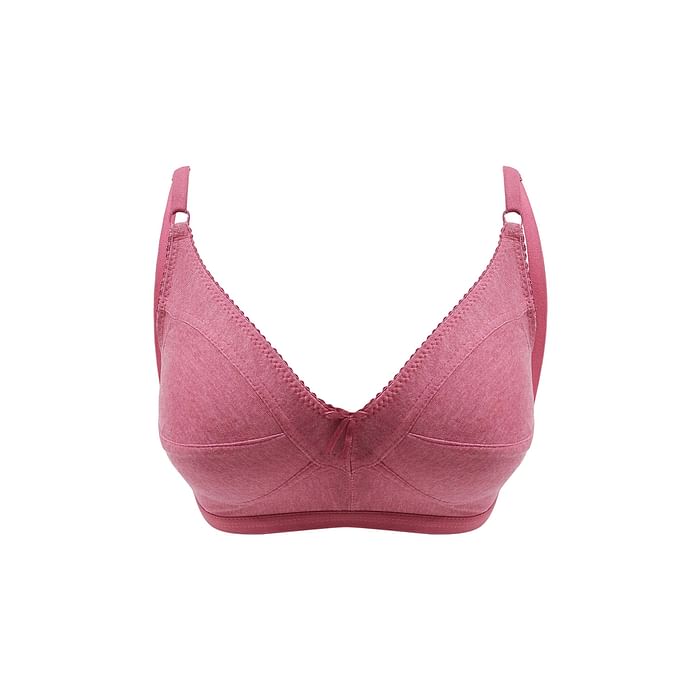 

Clovia Non-Padded Non-Wired Full Cup M-frame Bra in Maroon - Cotton Rich - BR0185A04, Red