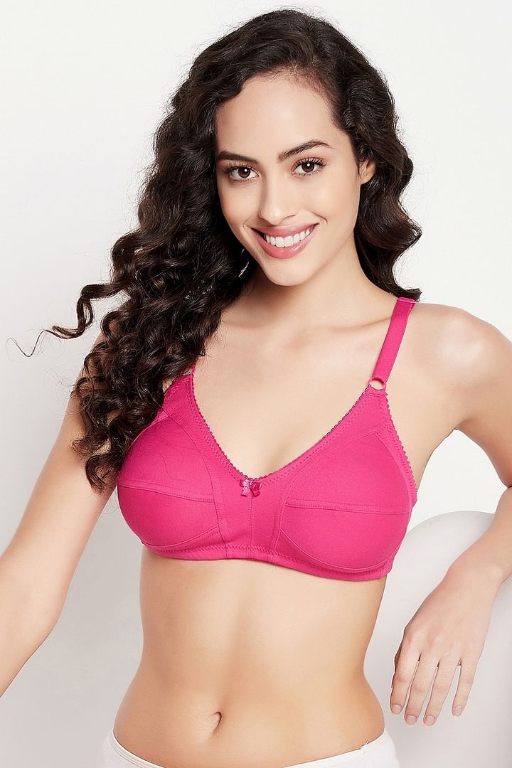 Buy Clovia Pink Non-Wired Padded Multiway Bra for Women Online @ Tata CLiQ