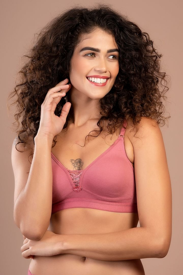 Clovia Maternity : Buy Clovia Cotton Solid Lightly Padded Full Cup Wire  Free Maternity Bra - Pink Online