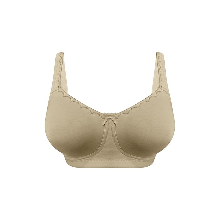 

Clovia Non-Padded Non-Wired Full-Figure Bra in Sage Green - Cotton - BR2338P11, Light green