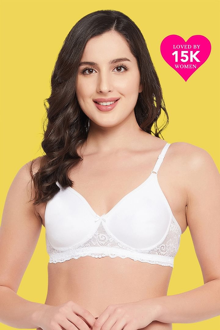 Buy Missvalentine Women's Non Padded fullcoverage bra-Mansi-40B-White, Rani