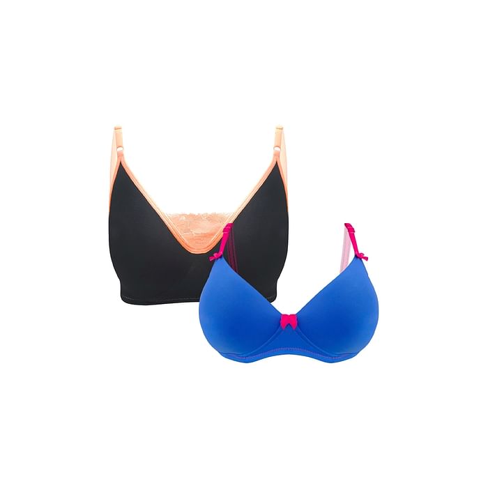 

Clovia Pack of 2 Bras - BRC602Q19, Multicolour