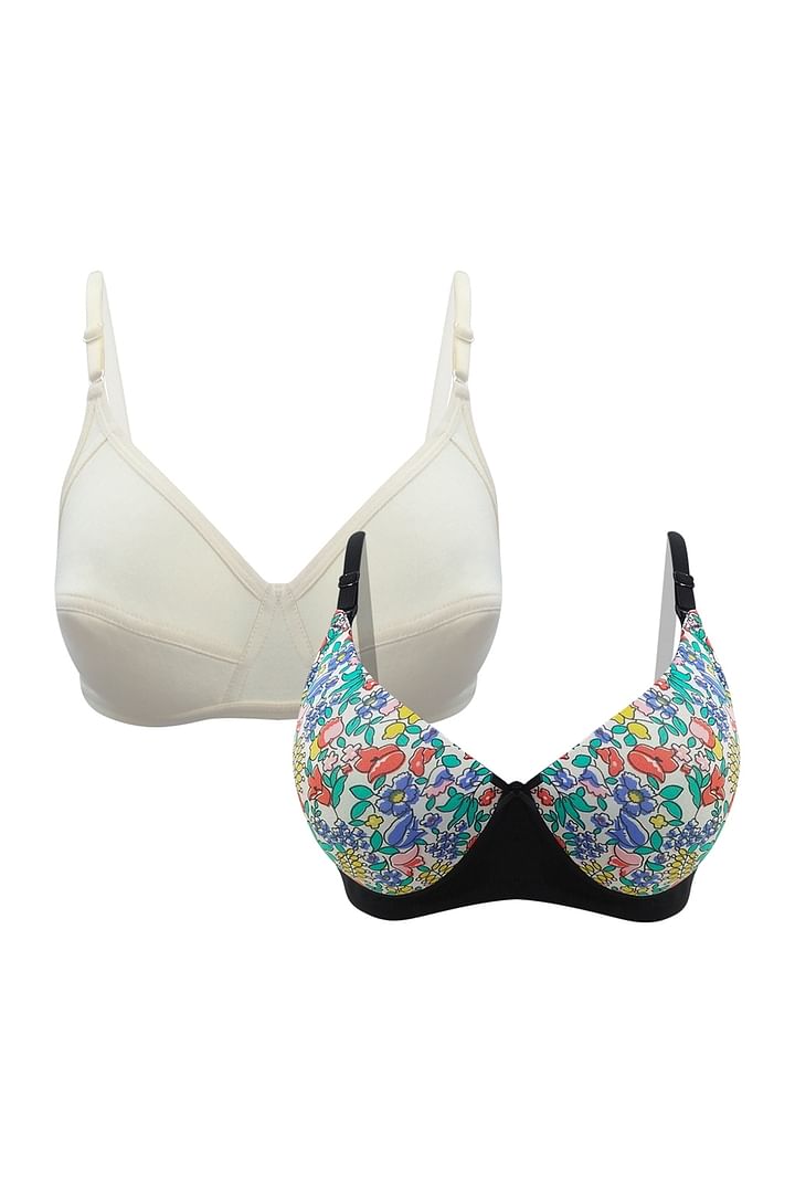 Buy Pack of 2 Bras Online India, Best Prices, COD - Clovia - BRC953J19