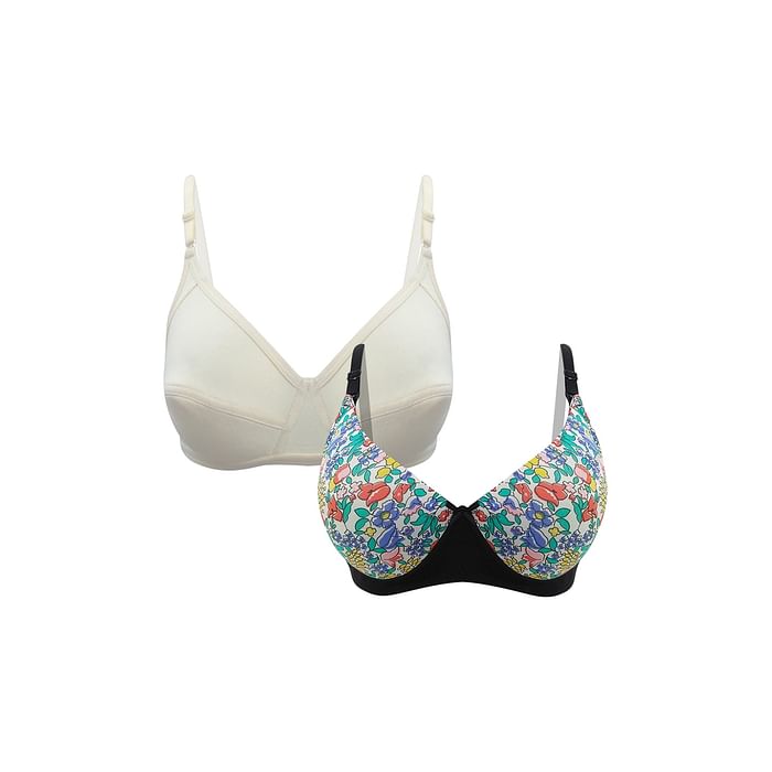 

Clovia Pack of 2 Bras - BRC953J19, Multicolour