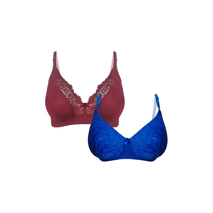 

Clovia Pack of 2 Bras - BRC027P19, Multicolour