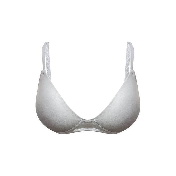 

Clovia Padded Non-Wired Demi Cup T-shirt Bra in Light Grey - BR2348P01