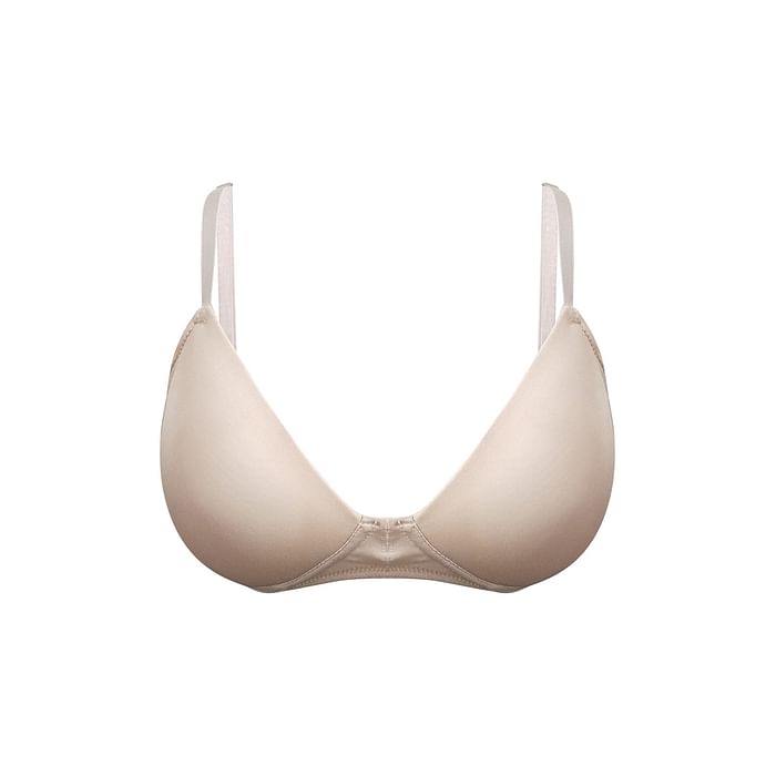 

Clovia Padded Non-Wired Demi Cup T-shirt Bra in Nude Colour - BR2348P24