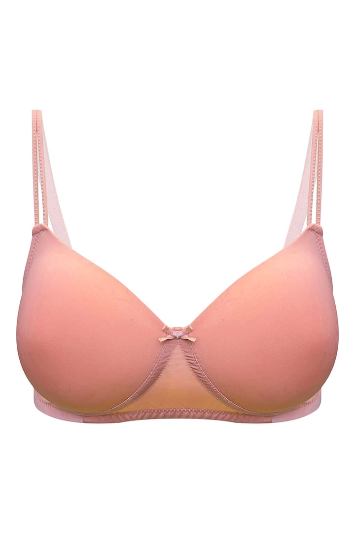 Anita Belvedere Non-Wired Comfort Bra - Powder Peach, 34C, 3-Section Cup For Support