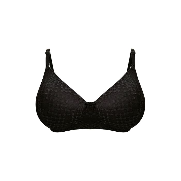 

Clovia Padded Non-Wired Full Cup Multiway Bra in Black - Lace - BR1000W13