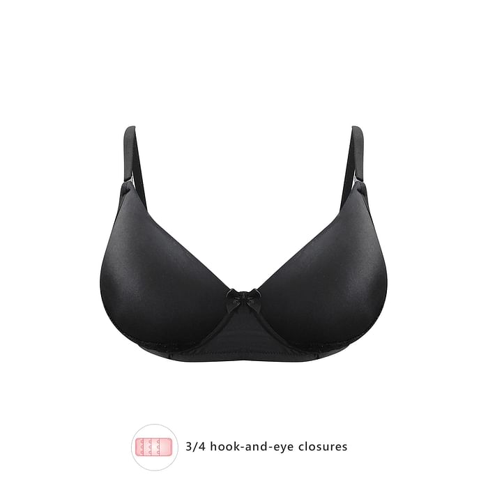 Clovia - Clovia Padded Non-Wired Full Cup Multiway Bridal Bra in Black – Lace – BR1747Y13