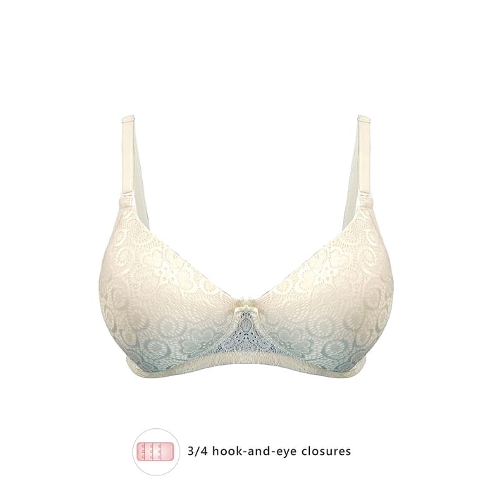 

Clovia Padded Non-Wired Full Cup Multiway Bridal Bra in Nude Colour - Lace - BR1479M24