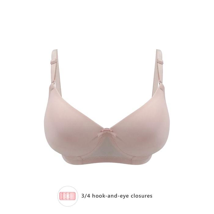 

Clovia Padded Non-Wired Full Cup Multiway T-shirt Bra in Baby Pink - BR1804U22, Light pink