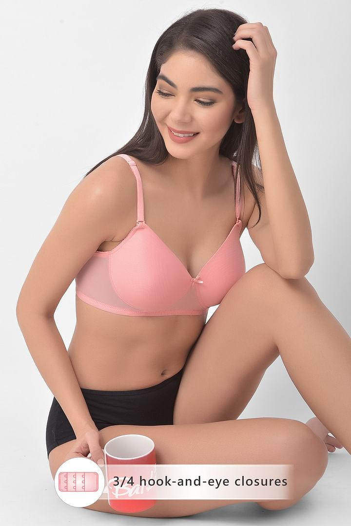 Buy Padded Non Wired Full Cup Multiway T-shirt Bra in Baby Pink Online  India, Best Prices, COD - Clovia - BR1480P22