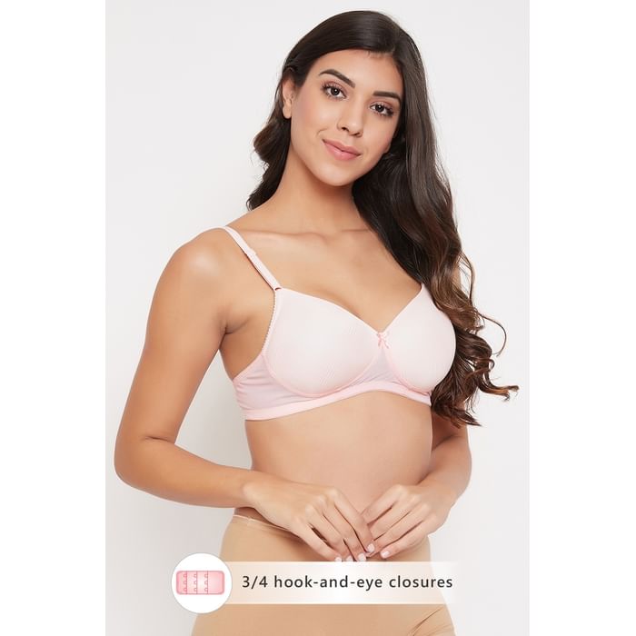 

Clovia Padded Non-Wired Full Cup Multiway T-Shirt Bra in Beige - BR1866V24, Nude-colour