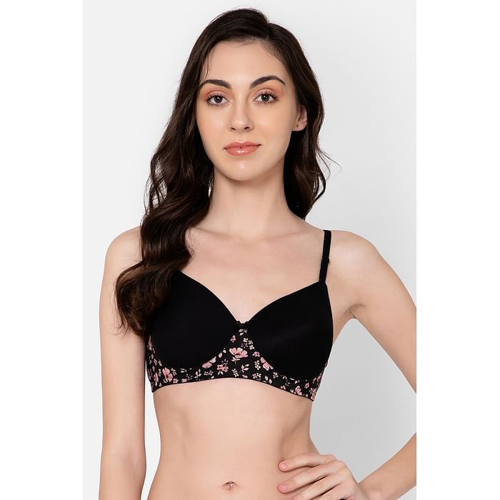 

Clovia Padded Non-Wired Full Cup Multiway T-shirt Bra in Black - BR2347N13