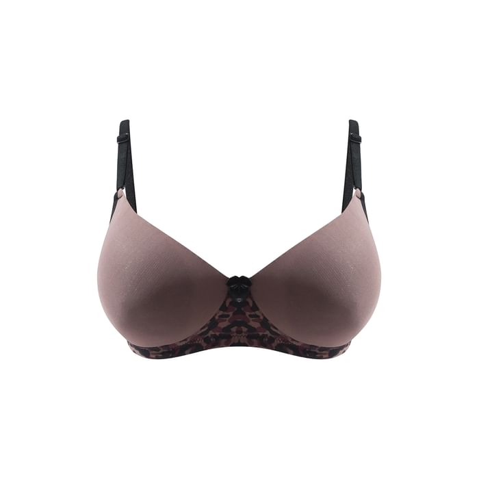 

Clovia Padded Non-Wired Full Cup Multiway T-shirt Bra in Light Brown - BR1897T06