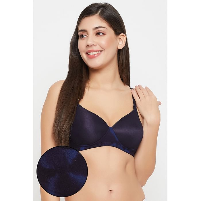 

Clovia Padded Non-Wired Full Cup Multiway T-shirt Bra in Navy - BR1897K08