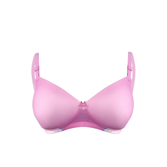 

Clovia Padded Non-Wired Full Cup Multiway T-shirt Bra in Pink - BR1897U14