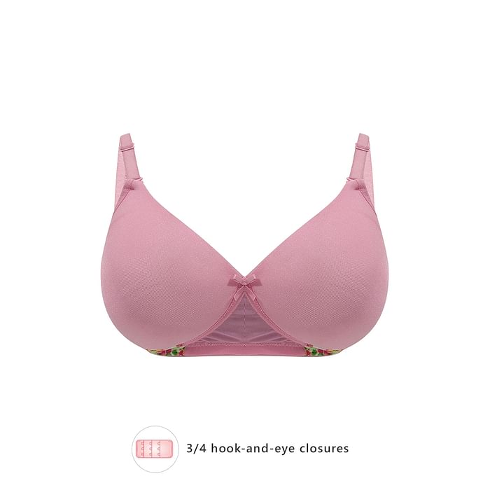 

Clovia Padded Non-Wired Full Cup Multiway T-shirt Bra in Pink - BR1897M22