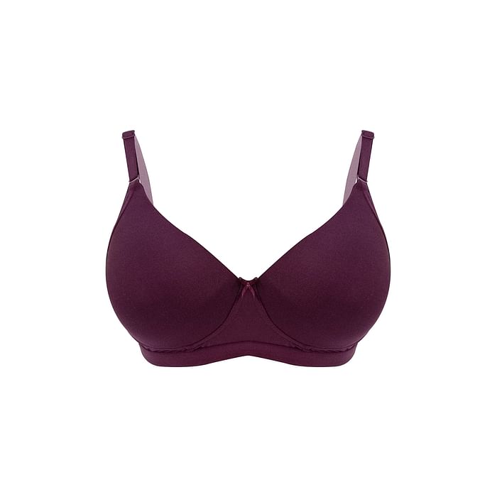 

Clovia Padded Non-Wired Full Cup Multiway T-shirt Bra in Purple - BR1064P15