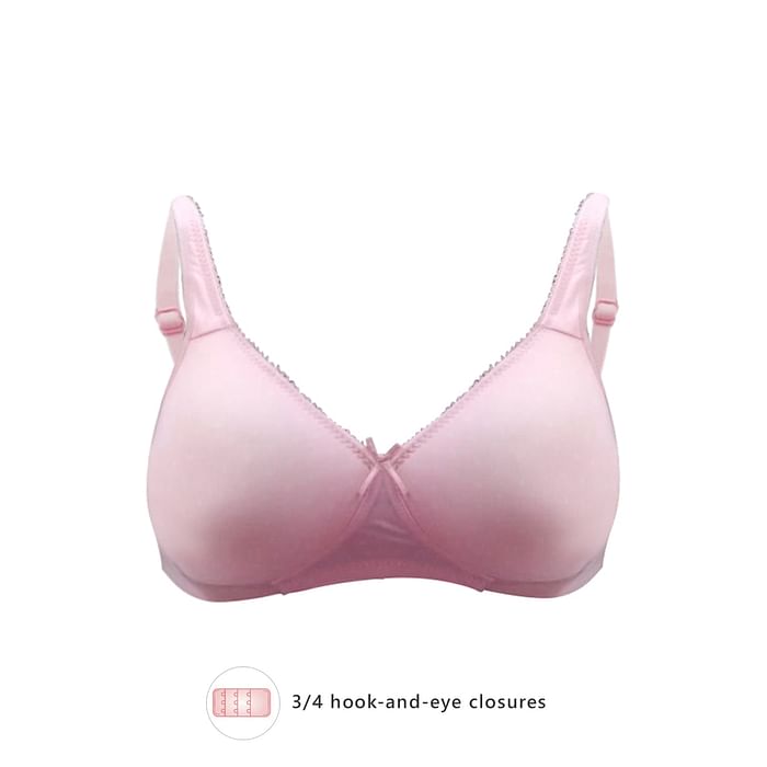 

Clovia Padded Non-Wired Full Cup T-shirt Bra in Baby Pink - BR1386X22, Light pink