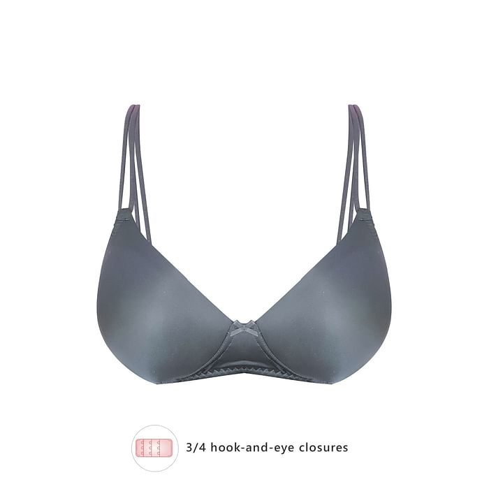 

Clovia Padded Non-Wired Full Cup T-shirt Bra in Black- Cotton - BR1874F13